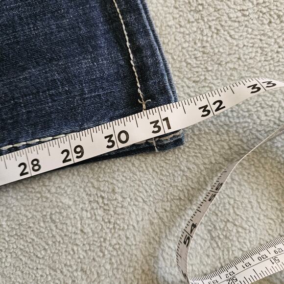 Vigoss Slim Boot Jeans Womens 31Wx31.5L Medium Wash Stretch Waist New York Fit - Picture 7 of 12